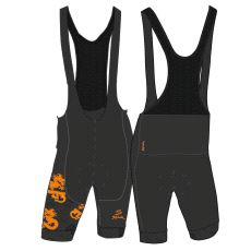 SUMMUM BIB SHORT DRAGON DESIGN M/GRIPPER, CARBON PAD, XS