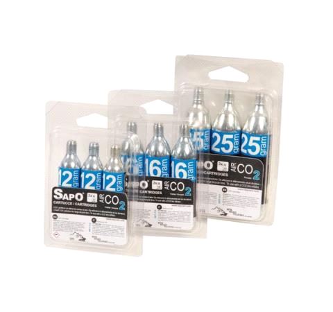 SAPO BLISTER 3PK CO2 PATRONER 16 GR